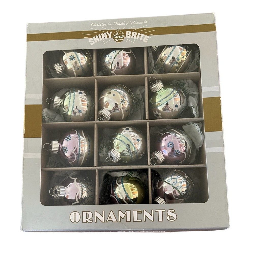 Christopher Radko Shiny Brite Ornaments New